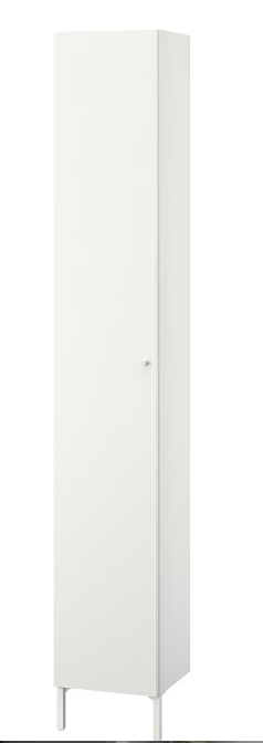 NYSJÖN High cabinet, white, 30x190 cm