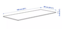 MITTZON Table top, black/ash, 160x68 cm/MITTZON Underframe sit-stand for desk, black, 120/140/160x80 cm