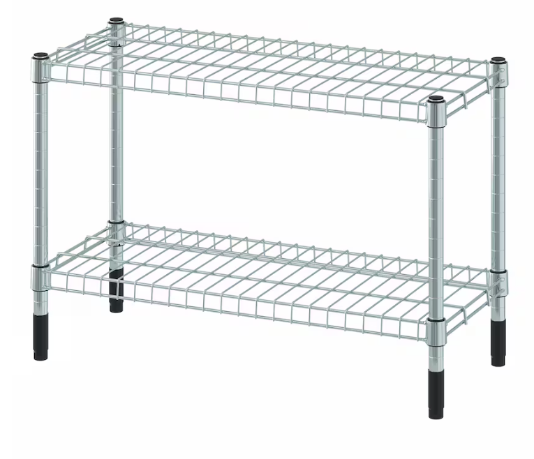 OMAR Shelving unit, galvanised, 60x25x40 cm