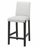 BERGMUND Bar stool with backrest frame, black,62 cm/BERGMUND Cover for barstool gray