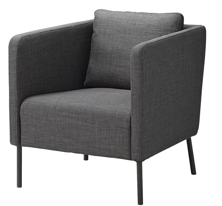 EKERÖ Armchair, Skiftebo dark grey