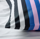 SNÖDROTTNING Pillowcase, multicolour/striped, 50x60 cm