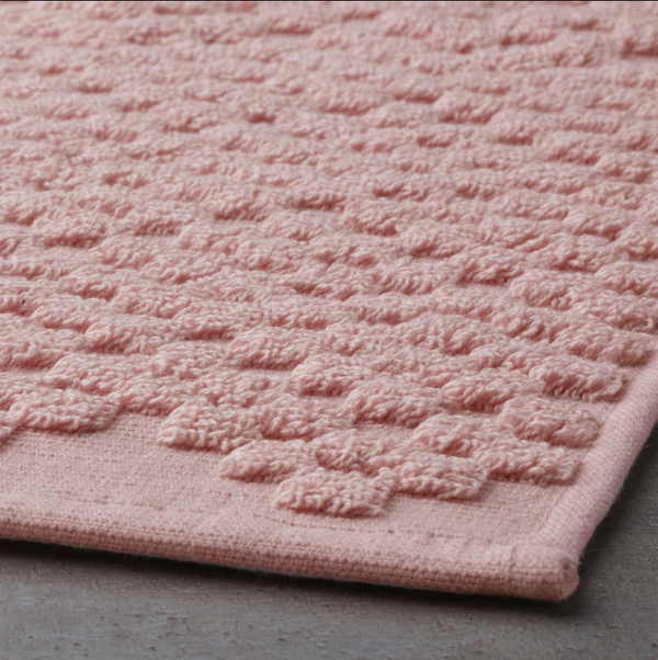 FJÄLLKATTFOT Bath mat, pale pink, 50x80 cm