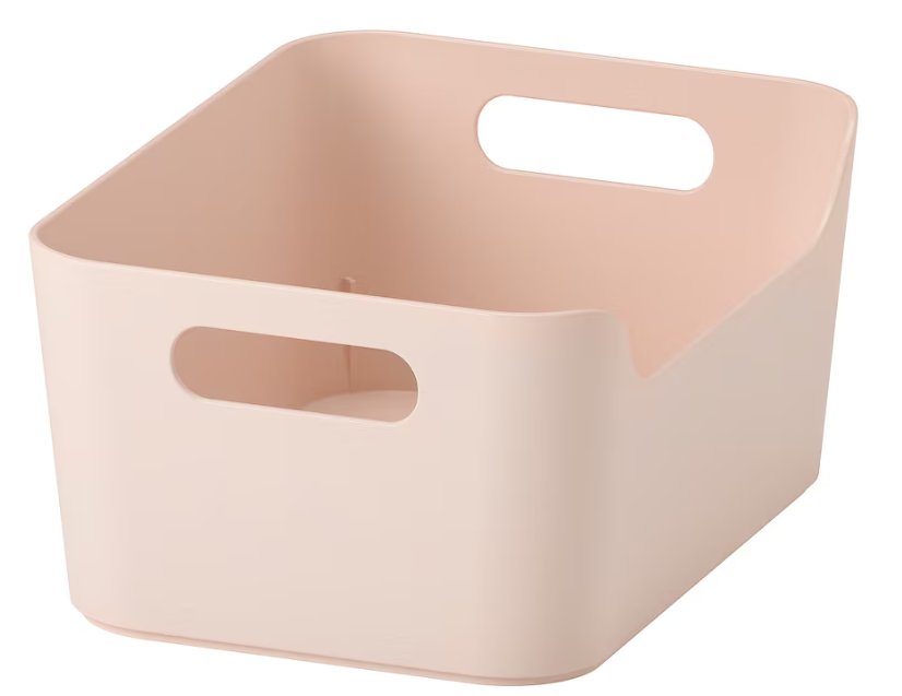 UPPDATERA Box, light pink, 24x17 cm