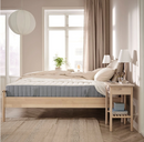VALEVAG Mattress, firm/light blue, 90x200 cm