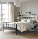 STJARNÖ double bed, anthracite, 160x200 cm