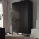 IDANÄS Wardrobe, dark brown stained, 121x211 cm