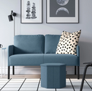 KJUGE pouffe with storage, knisa medium blue