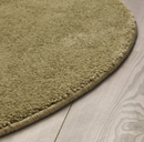 STOENSE Rug, low pile, light olive-green, 130 cm