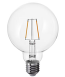 LUNNOM LED bulb E27 150 lumen, globe clear, 95 mm