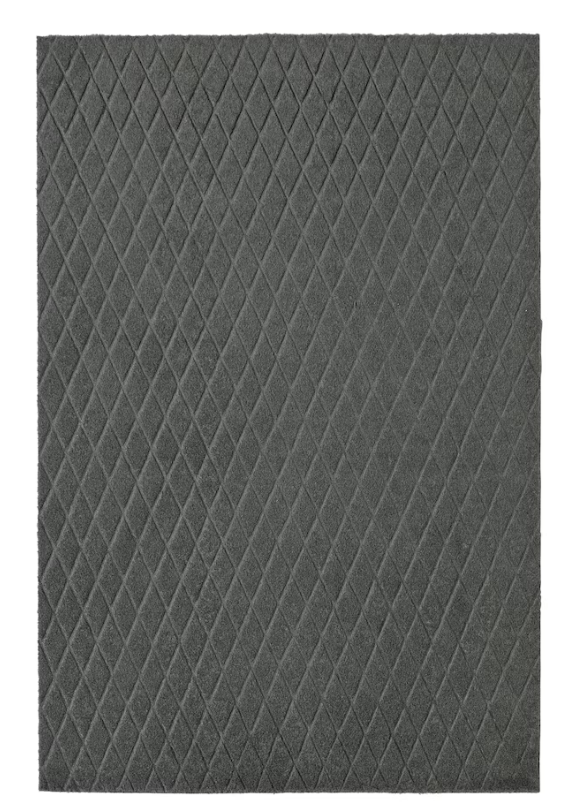 ÖSTERILD Door mat, indoor, dark grey, 40x60 cm