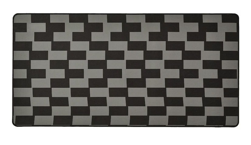 BLÅSKATA Gaming mouse pad, black/grey patterned, 40x80 cm