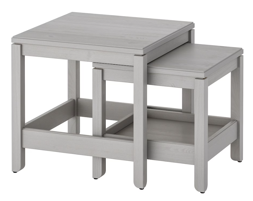HAVSTA Nesting tables, set of 2, gray