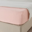 DVALA Fitted sheet, light pink, 160x200 cm