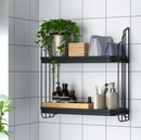 APOTEKARE wall shelf, black, 50x52 cm