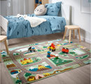 VALLABY Rug, green, 100x133 cm