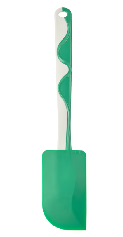 GUBBRÖRA Rubber spatula, green/white