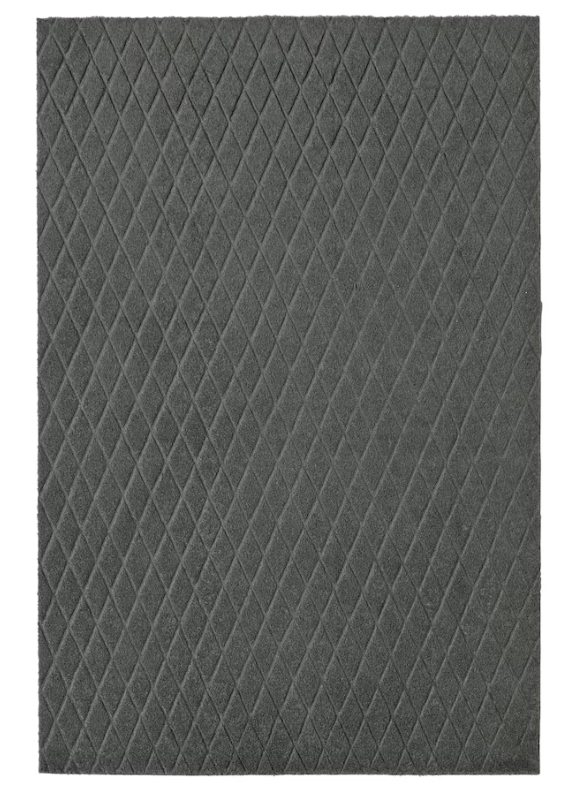 ÖSTERILD Door mat, indoor, dark grey, 60x90 cm