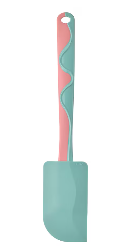 GUBBRÖRA Rubber spatula, turquoise/pink