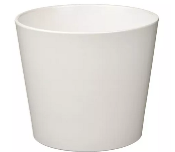 SOJABÖNA  Plant pot white, Ø12 cm