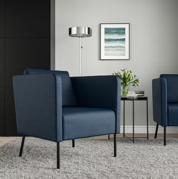 EKERÖ Armchair, Skiftebo dark blue