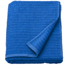 VÅGSJÖN Bath sheet, bright blue, 100x150 cm