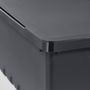 UPPSNOFSAD Storage box with, black, 35x25x14 cm/9 l/UPPSNOFSAD Lid, black, 35x25 cm
