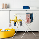 PRESSA laundry drying rack, yellow, with 16 latchs