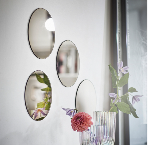 FÄRGEK decorative mirror/4 pack, 20 cm