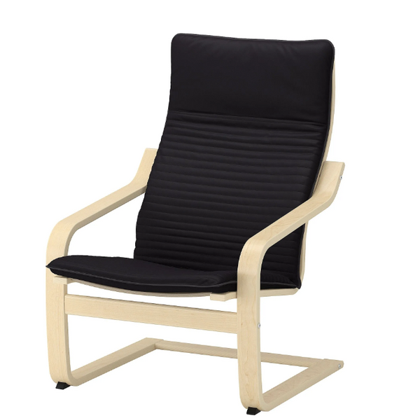 POÄNG rocking-chair cushion, knisa black