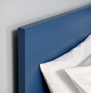 MALM Bed frame, high, blue, 160x200 cm