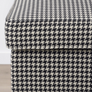 STRANDMON pouffe, vibberbo black/beige