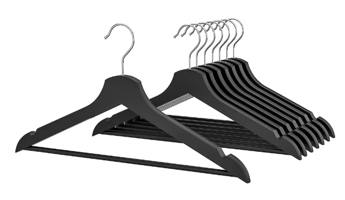 BUMERANG Coat hanger, black