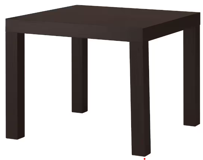 LACK Side table, black-brown, 21 5/8x21 5/8 " 55x55cm