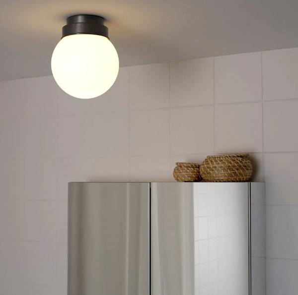 FRIHULT ceiling/wall lamp, black