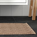 FJALLKATTFOT bath mat, beige, 50x80 cm