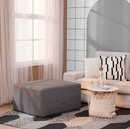 VITHALL mattress-pouffe, vissle grey, 80x200 cm