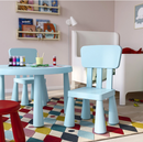 MAMMUT children's chair, light blue