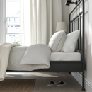 STJARNÖ double bed, anthracite, 160x200 cm