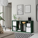 KALLAX Open Shelving Unit, green, 147x77 cm