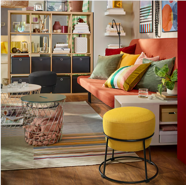 EMMISLÖV Pouffe, Skiftebo yellow