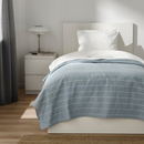 SKÄRMLILJA Bedspread, light blue, 150x250 cm