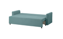 BRISSUND 3-seat sofa-bed, Hakebo light turquoise