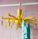PRESSA laundry drying rack, yellow, with 16 latchs