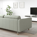 LANDSKRONA 3-seat sofa, Gunnared light green/wood