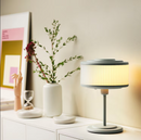 REMTÅNG Table lamp, grey-green, 37 cm