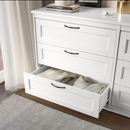 SONGESAND Chest of 6 drawers, white, 161x81 cm