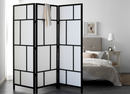 RISÖR Room Divider, White/Black, 216x185 cm