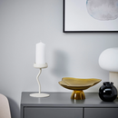SILVERPÄRON candle holder, white, 20 cm