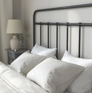 STJARNÖ double bed, anthracite, 160x200 cm